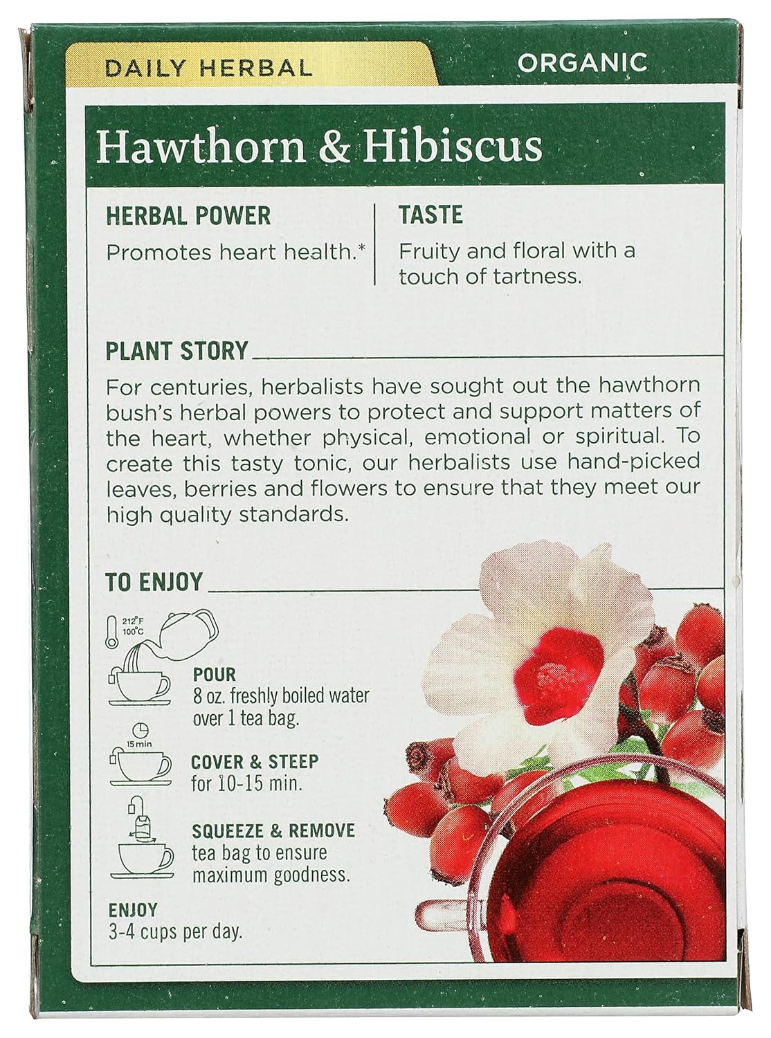 Traditional Medicinals Glog i Hibiskus Čaj - slika 2